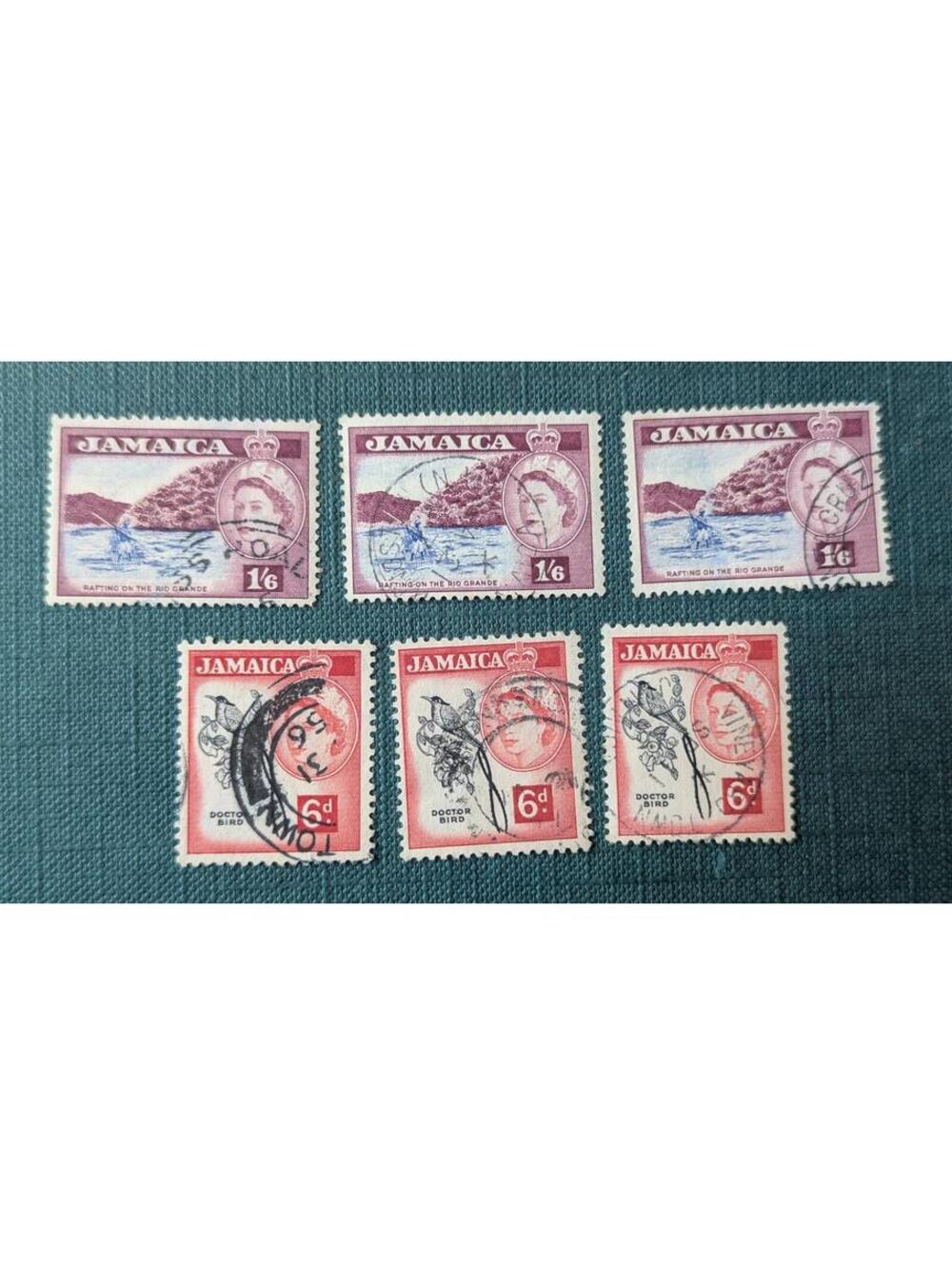 Jamaica Scott # 166 & 169- Used Queen Elizabeth 1950